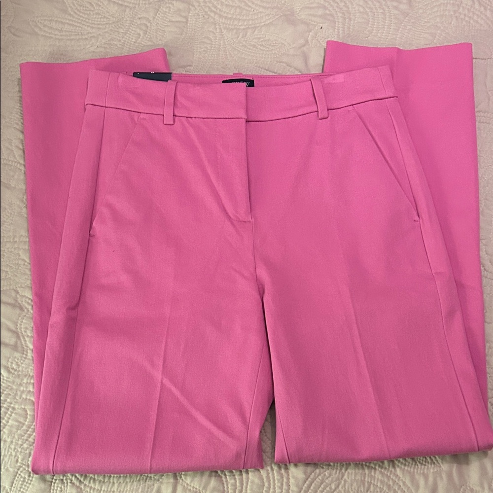 NWT J. Crew Factory Kallie Straight-Leg Pants in Vivid Fuchsia Size 0 - Picture 6 of 9